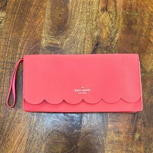 Kate Spade Pink Coral Wristlet/Clutch